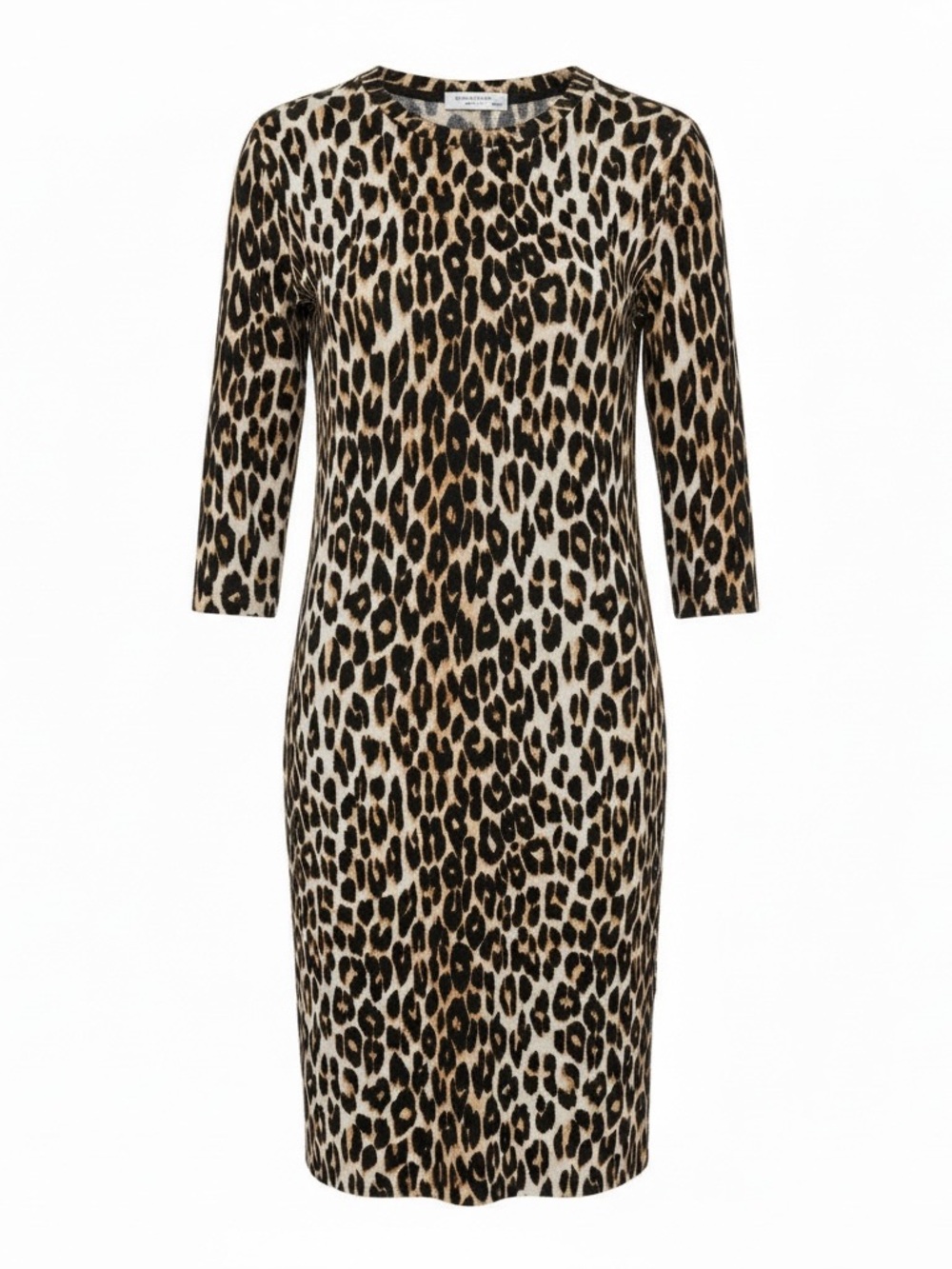 Leopard Print Midi Dress knit Silk Cashmere blend Mob Wife quiet luxury Fall